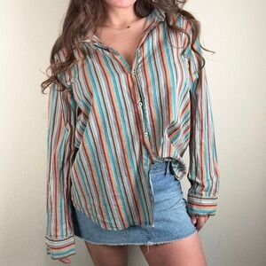 United Colors of Benetton Striped Button Up Shirt